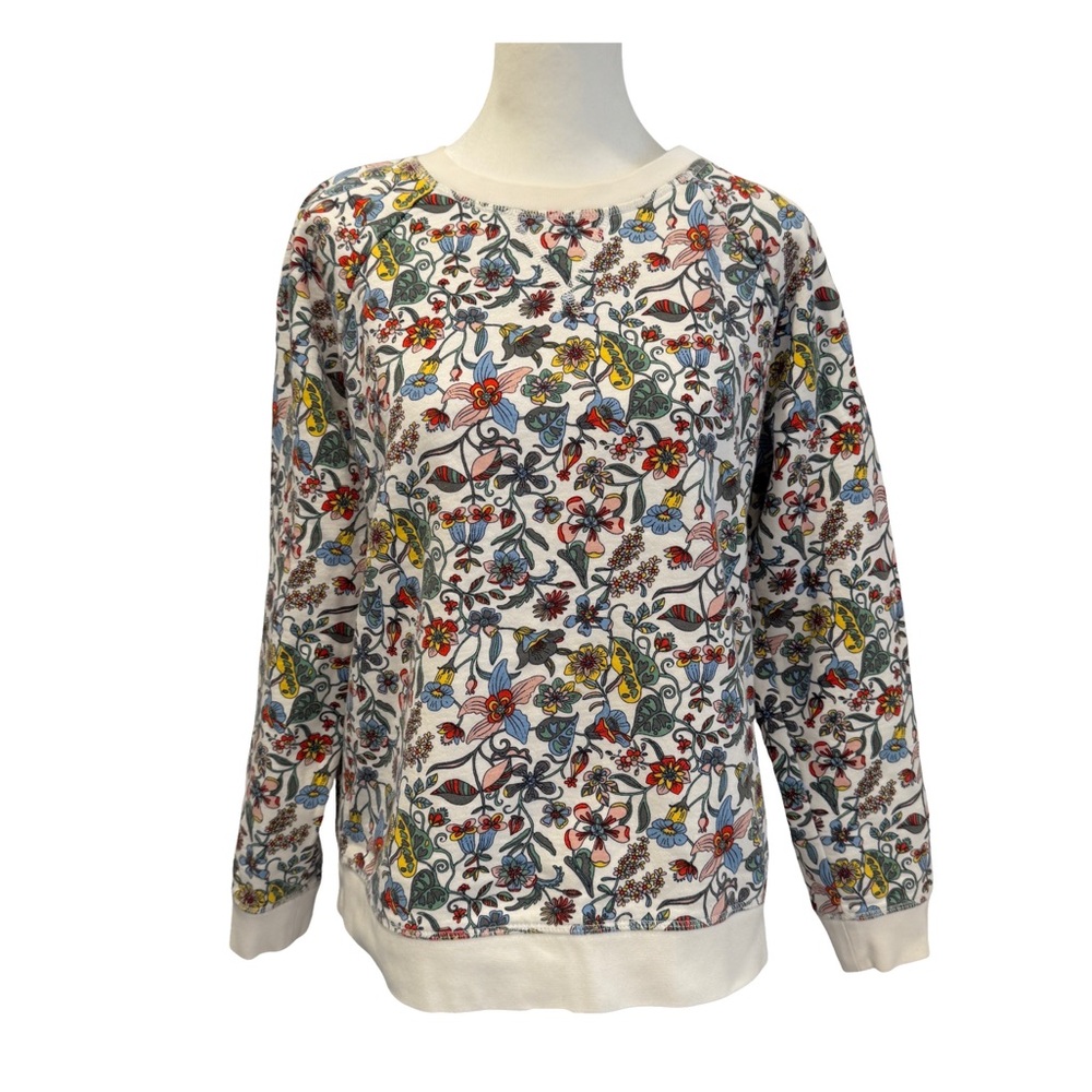 Boden Women’s Floral Print Crewneck Sweatshirt Style J0562 sz M - Picture 5 of 10
